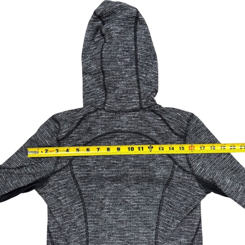 Lululemon Define‎ Jacket Luon Heathered Black Women's Size 6 Slim-Fit Hoodie Zip - Picture 8 of 8